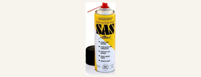SAS 20 Universal Maintenance Lubricant aerosol can